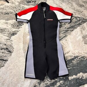 Camaro Wetsuit Womens Medium Multicolor Surfing Kayaking Paddling Zip Front